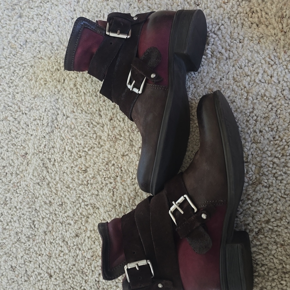 Miz Mooz Savvy Moto Ankle Boots 37 - Picture 6 of 8